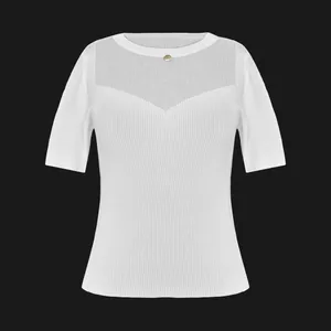 بلوز آستین کوتاه زنانه مدل مروس کد 3613