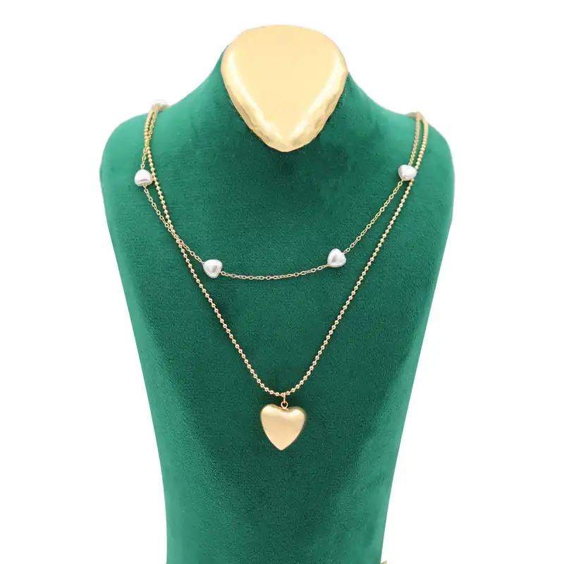 گردنبند زنانه مدل قلب کد TP-198