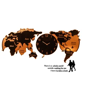 ساعت دیواری مدل نقشه ی قاره ها