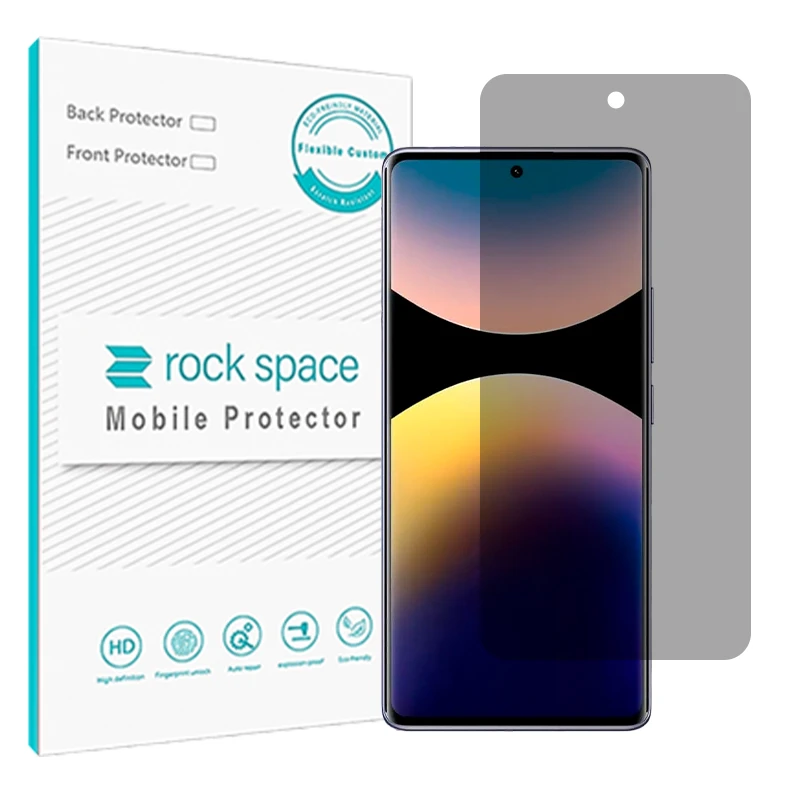 محافظ صفحه نمایش حریم شخصی راک اسپیس مدل Resistant مناسب برای گوشی موبایل شیائومی Redmi Note 14 Pro 4G