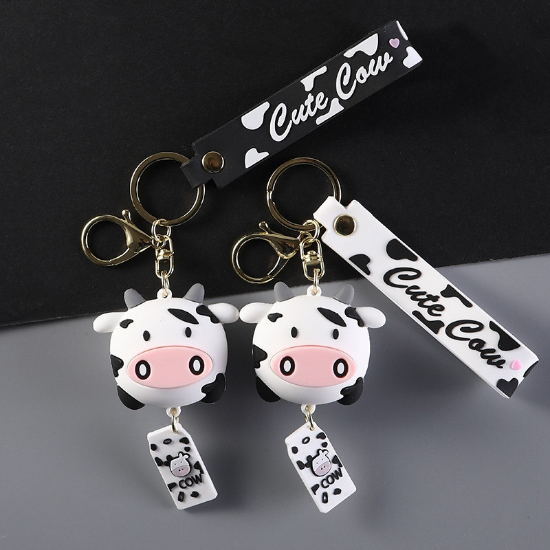 جاکلیدی دخترانه مدل کله گاو کد 08-400 به همراه کاور کلید مجموعه 4 عددی