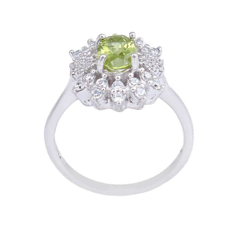 انگشتر نقره زنانه مدل زبرجد کد AWR_963