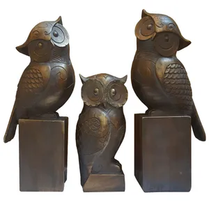 مجسمه لیلپار طرح جغد مدل DKH-7247 P مجموعه سه عددی