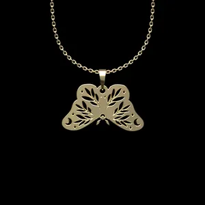 گردنبند طلا 18 عیار زنانه مدوپد مدل پروانه کد N2-1-1277