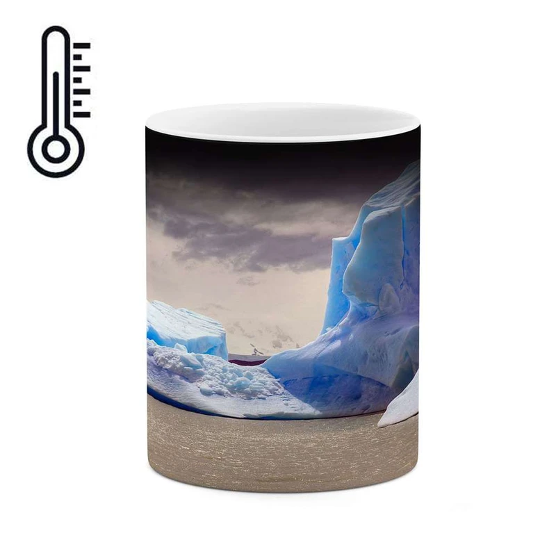 ماگ حرارتی کاکتی مدل منظره برفی کد mgh14853