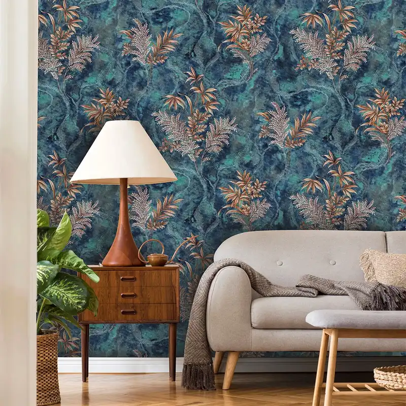 کاغذ دیواری مدل شاخ و برگ کد 7113