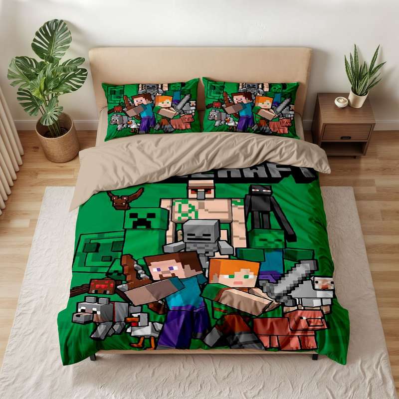 سرویس خواب مدل ماینکرافت Minecraft کد 04 یک نفره 5 تکه