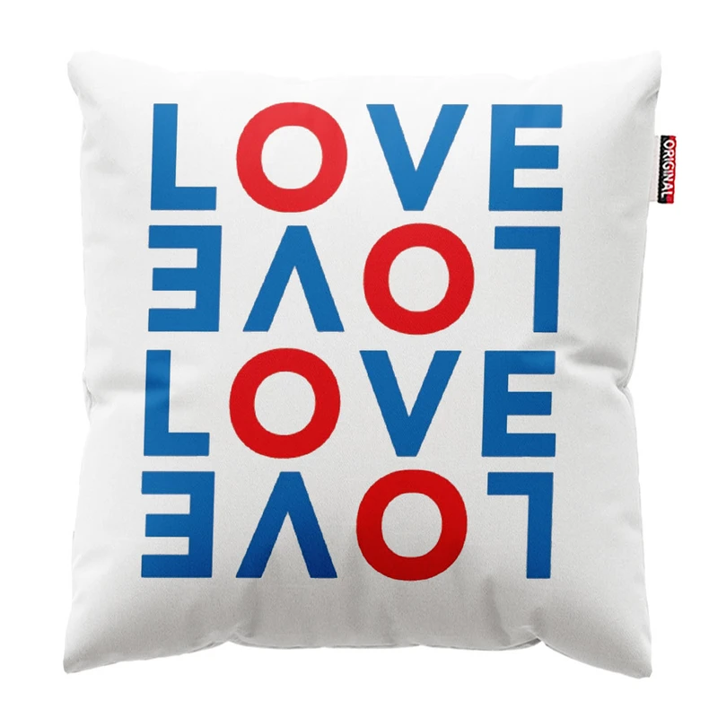 کوسن پاد آفرین طرح عشق کد 3766 سایز 30*30 سانتی متر