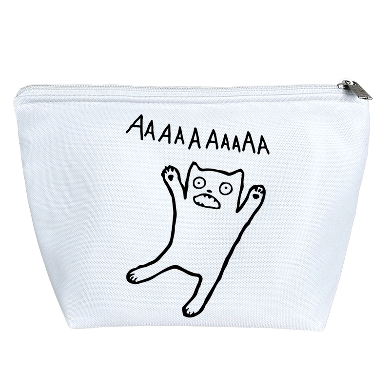 کیف لوازم آرایش دخترانه خندالو مدل گربه کد 7773