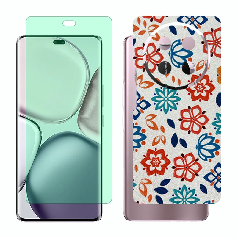محافظ صفحه نمایش گرین لایت گلس مدل Together مناسب برای گوشی موبایل آنر X9c به همراه برچسب پوششی