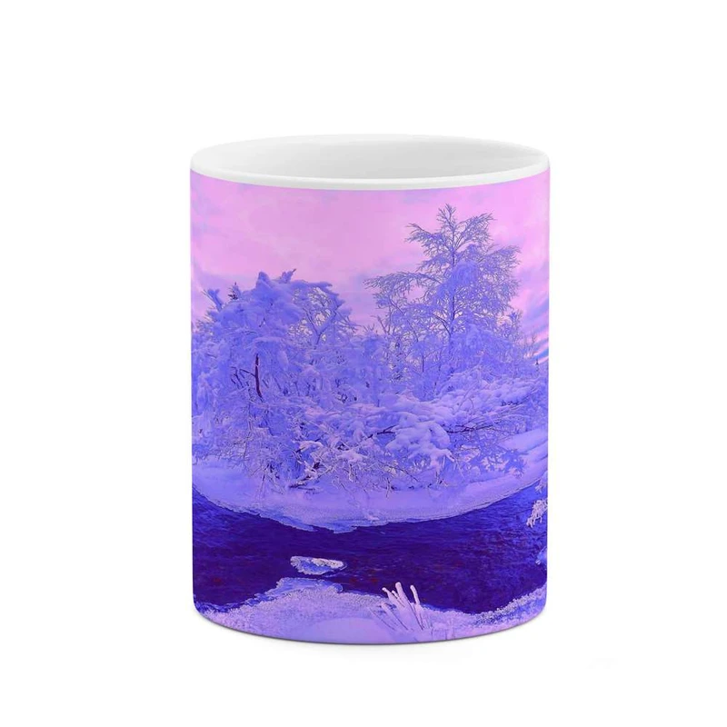 ماگ کاکتی مدل منظره برفی کد mgh14954