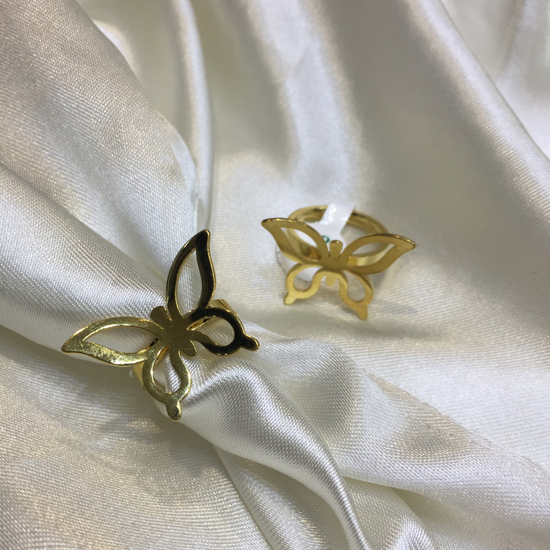 انگشتر دخترانه مدل پروانه کد 03