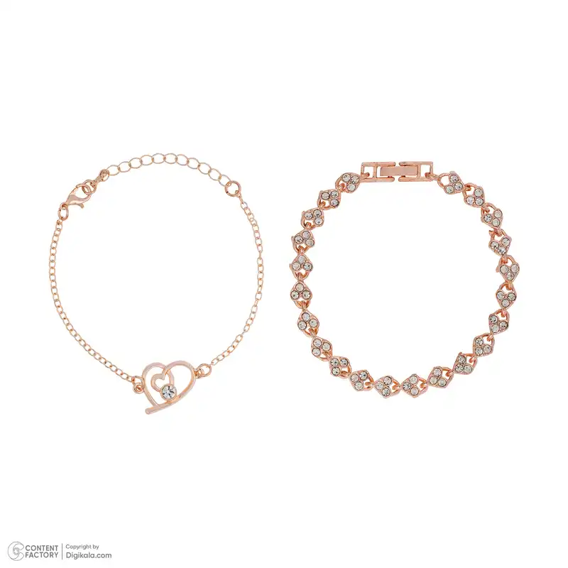 دستبند زنانه مدل T1 مجموعه 2 عددی