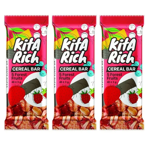 سریال بار توت خشک کیتاریچ - 40 گرم بسته 3 عددی