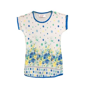 تی شرت آستین کوتاه دخترانه مدل 0654