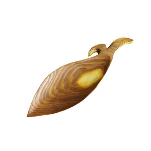 ظرف سرو مدل چوبی طرح ماهی