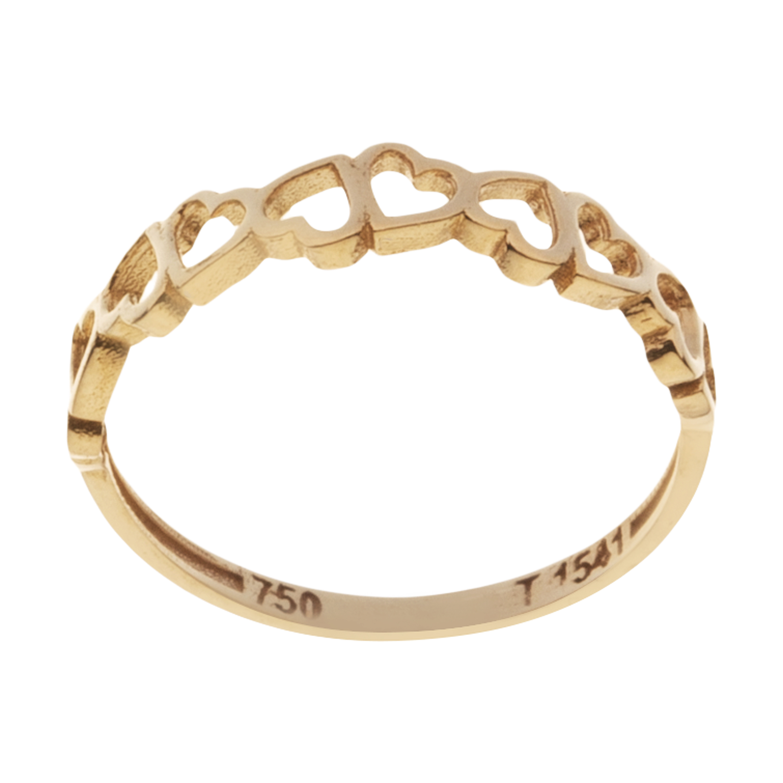 انگشتر طلا 18 عیار زنانه میو گلد مدل GD1260-55