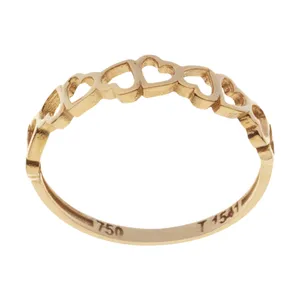 انگشتر طلا 18 عیار زنانه میو گلد مدل GD1260-55
