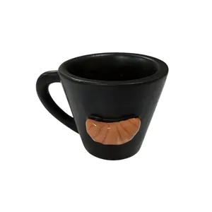 فنجان سرامیکی مدل اسپرسو طرح کروسان