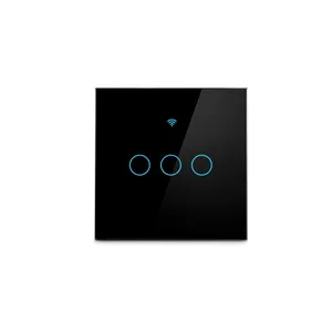 کلید لمسی هوشمند تویا مدل TUYA 3 GANG WiFi & RF433MHZ