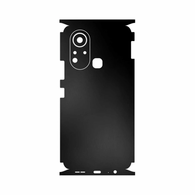 برچسب پوششی ماهوت مدل Matte-Black-FullSkin مناسب برای گوشی موبایل اینفینیکس Hot 11s