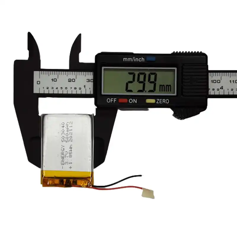 باتری لیتیوم پلیمر  کد 503040 ظرفیت 500 میلی آمپر ساعت