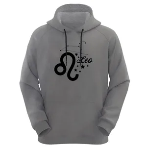 هودی زنانه مدل ماه مرداد کد D12 رنگ طوسی