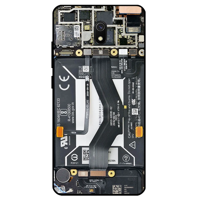 کاور مگافون طرح برد موبایل مدل 8004 مناسب برای گوشی موبایل شیائومی Redmi 8A