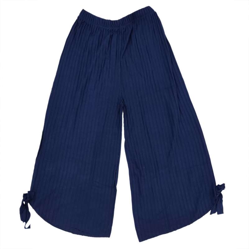 شلوارک زنانه مدل کرکره ای برمودا رنگ سرمه ای