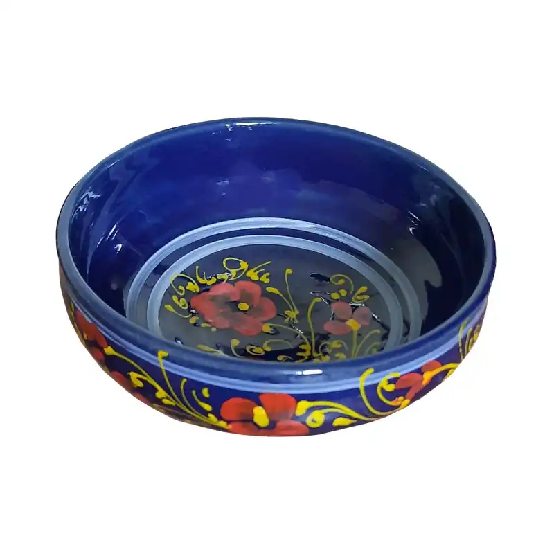 کاسه سفالی طرح گل کد 5