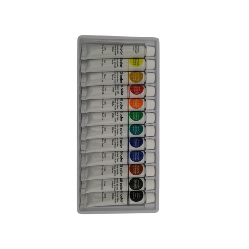 رنگ روغن کد 7 حجم 12 میلی لیتر بسته 12 عددی