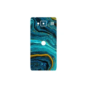 MAHOOT Turquoise marblewith golden streaks Cover Sticker for Motorola Droid Razr HD