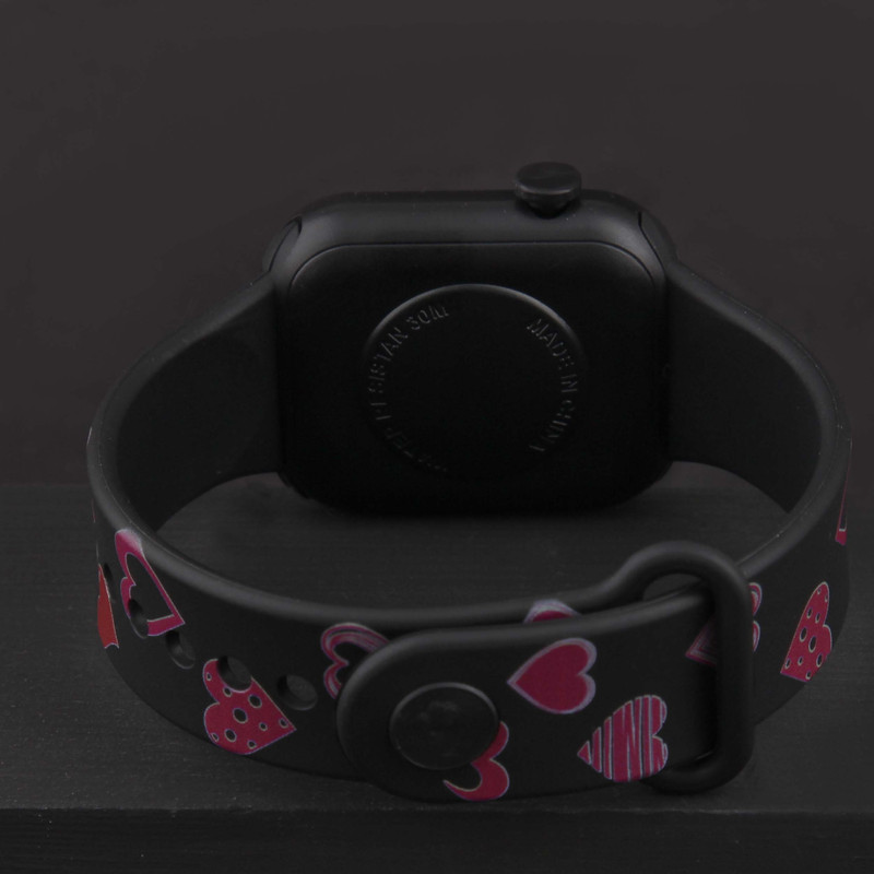 ساعت مچی دیجیتال زنانه مدل فانتزی طرح قلب بند سیلیکونی کد WHW_344