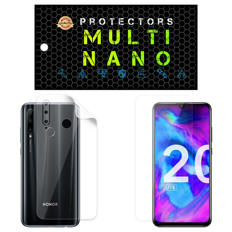  محافظ صفحه نمایش مولتی نانو مدل X-SFT مناسب برای گوشی موبایل آنر 20 Lite به همراه محافظ پشت