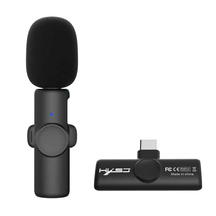 میکروفن یقه ای اچ اکس اس جی مدل F18 با درگاه اتصال USB Type-C