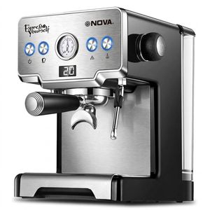 اسپرسوساز 1700 میلیلیتری نوا مدل NOVA NCM-128EXPS، مناسب تهیه اسپرسو، کافه لاته، موکا، کاپوچینو و ماکیاتو، دارای 1 عدد نازل قهوه، سیستم گرم کردن فنجان
