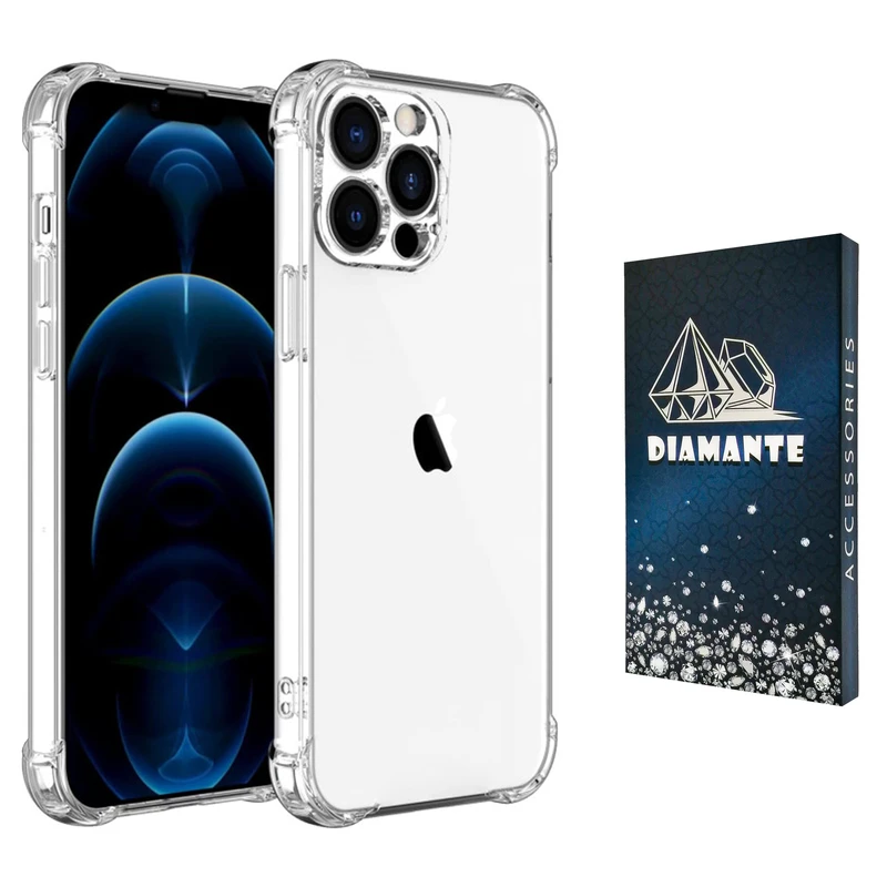  کاور دیامانته مدل shiny navy مناسب برای گوشی موبایل اپل iphone 13 Pro