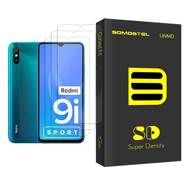 محافظ صفحه نمایش سوماستل مدل SD Glass MIX003 مناسب برای گوشی موبایل شیائومی Redmi 9i Sport بسته سه عددی