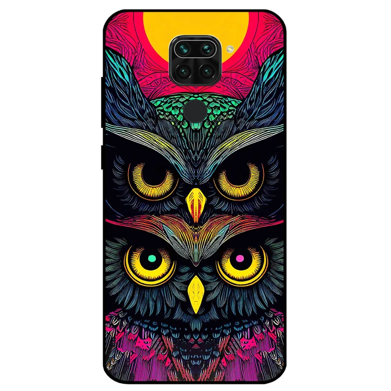 کاور مگافون طرح جغد مدل 1904 مناسب برای گوشی موبایل شیائومی Redmi Note 9 / Redmi 10x 4G 