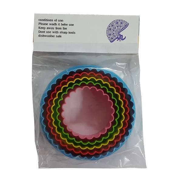 قالب شیرینی به گز مدل گرد بسته 5 عددی