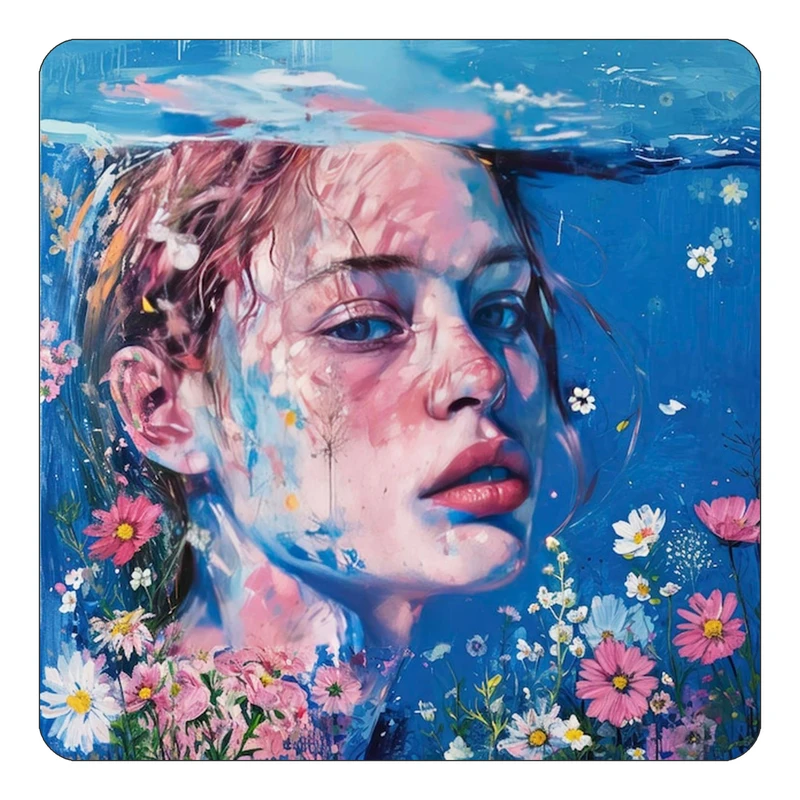 مگنت کاکتی طرح نقاشی رنگ روغن مدل mp71729