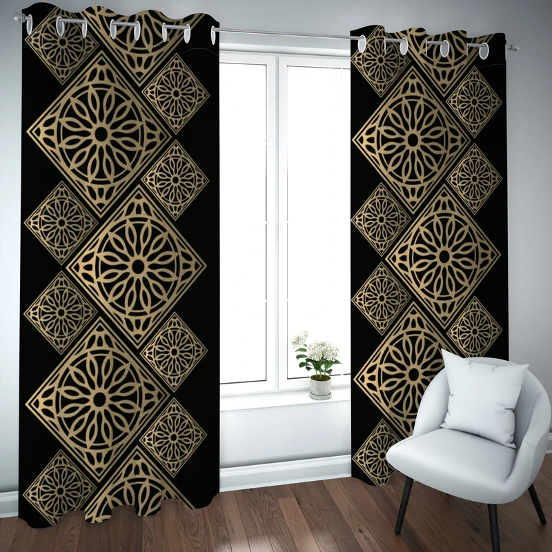 پرده مدل چاپی هازان سایز 300×150 سانتی متر 