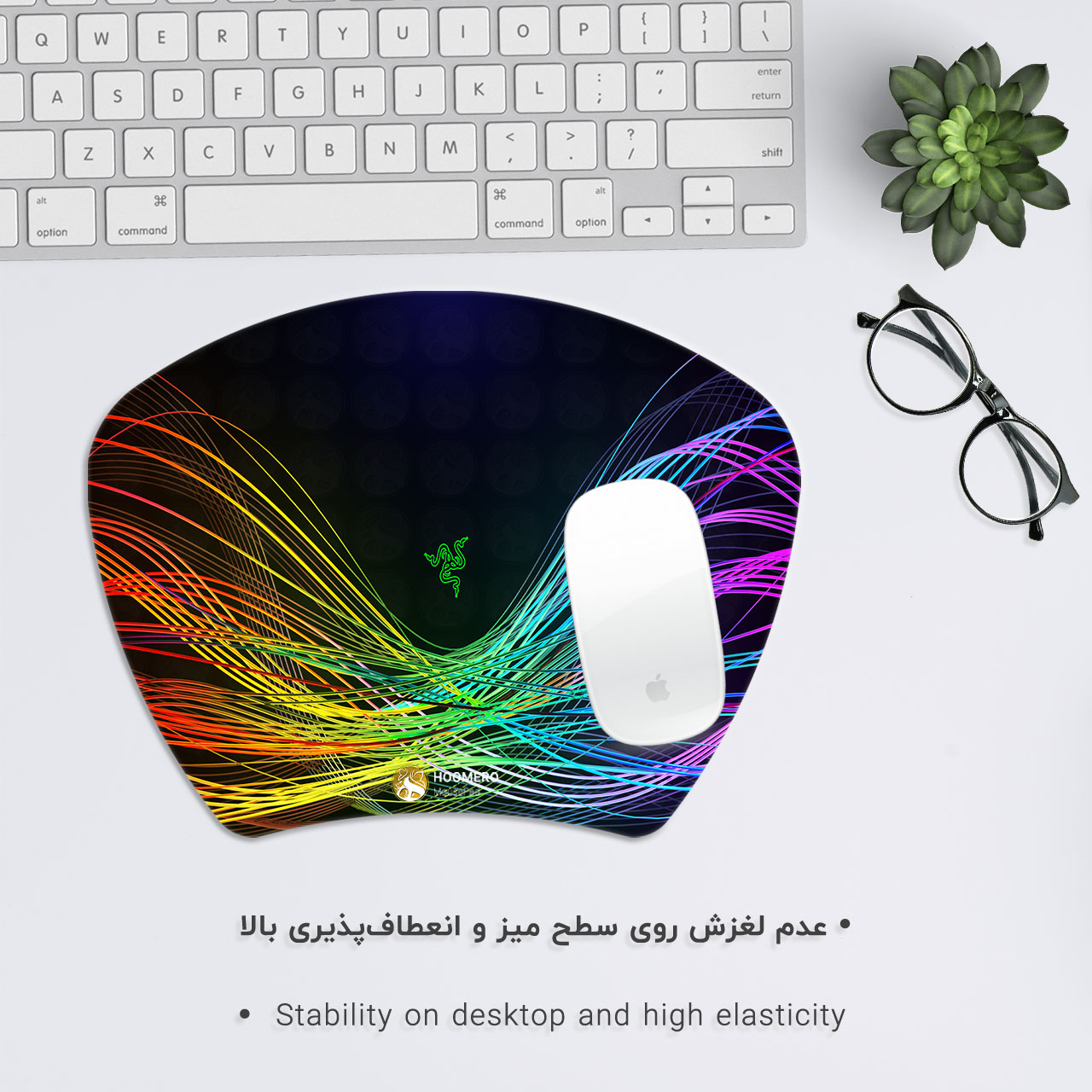 ماوس پد هومرو مدل MC033 طرح Razer Consumer electronics company