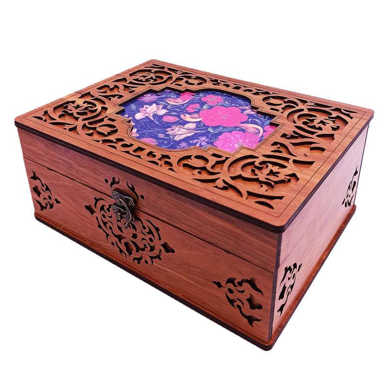 جعبه دمنوش مدل گل و بوته