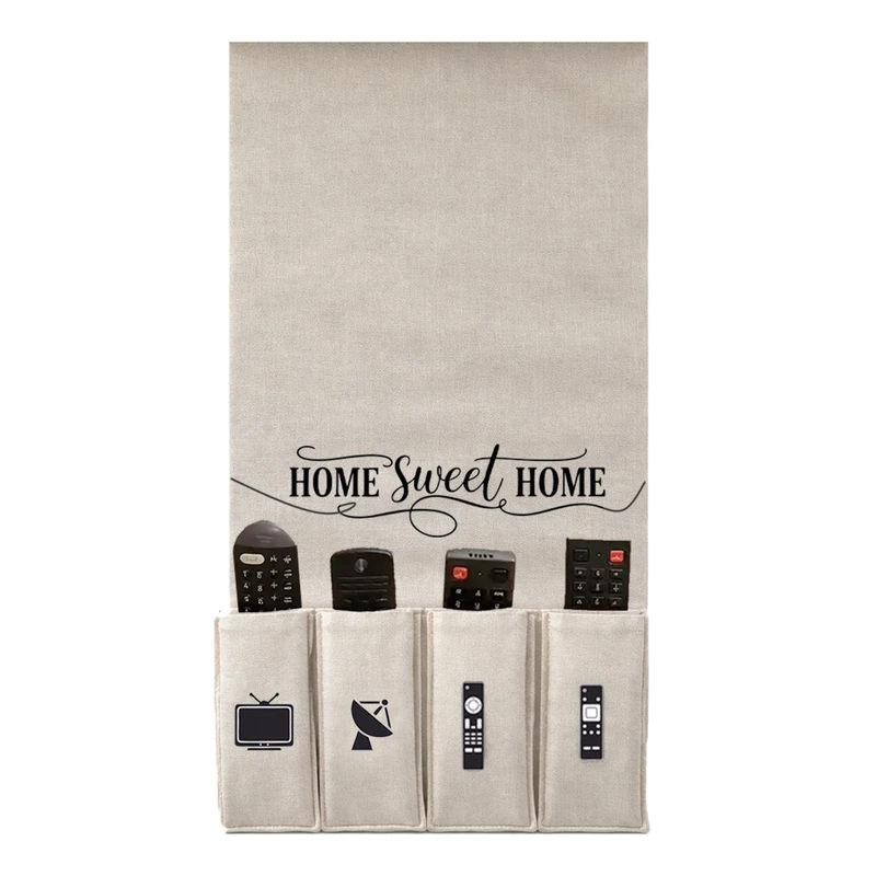 عکس شماره 2 : جای ریموت کنترل طرح لینن مدل home sweet home کد r1