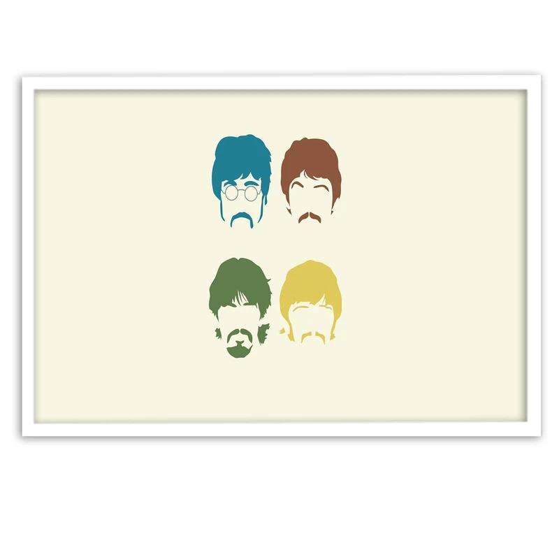 تابلو بکلیت طرح گروه بیتلز The Beatles مدل W-s139