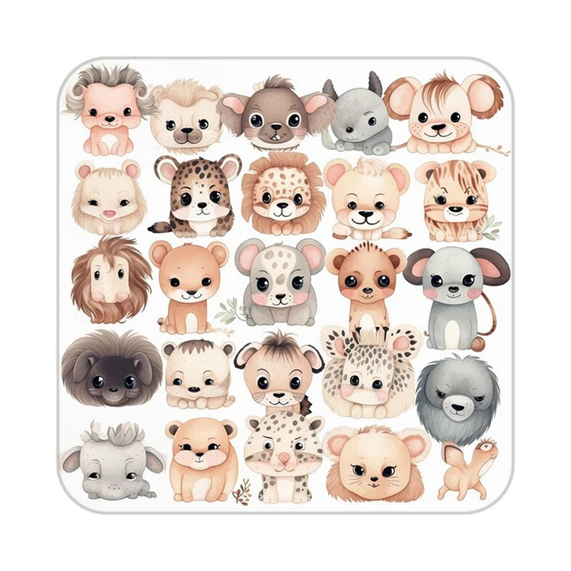 زیر لیوانی کاکتی طرح حیوانات کارتونی مدل mp28591