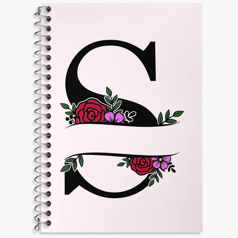 دفتر نت موسیقی 50 برگ خندالو طرح حرف S کد N3340