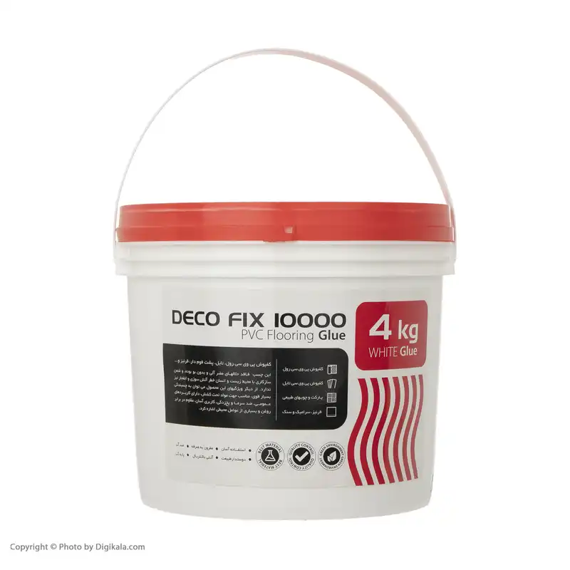 چسب کفپوش پی وی سی مدل Deco fix 10000 وزن 4 کیلوگرم