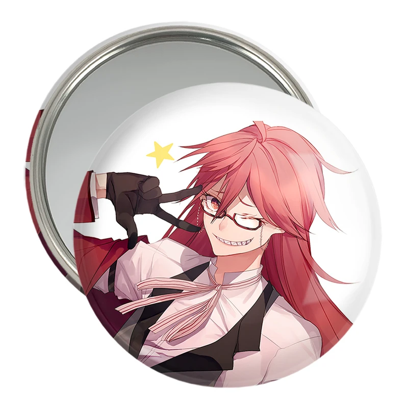 آینه جیبی خندالو مدل گریل انیمه خادم سیاه Black Butler  کد 16310